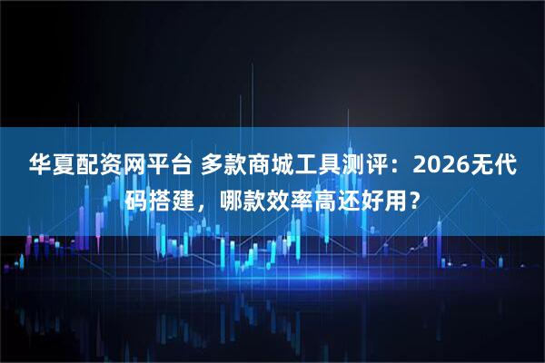 华夏配资网平台 多款商城工具测评：2026无代码搭建，哪款效率高还好用？